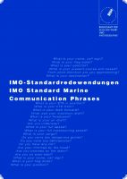1102113 BSH IMO-Standardredewendungen